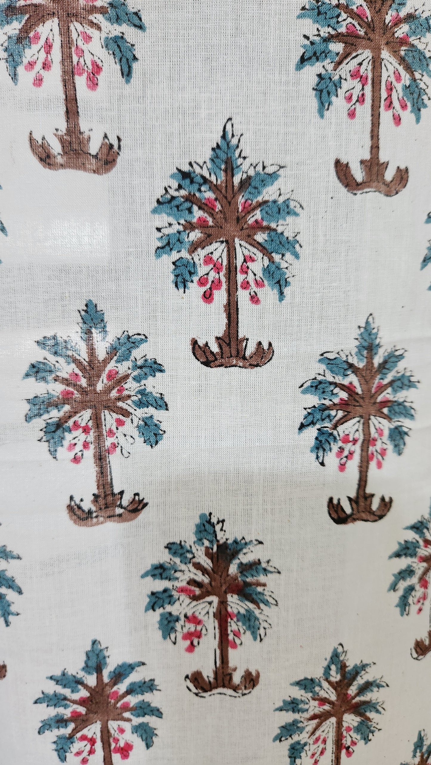 Hand block printed curtain_white6