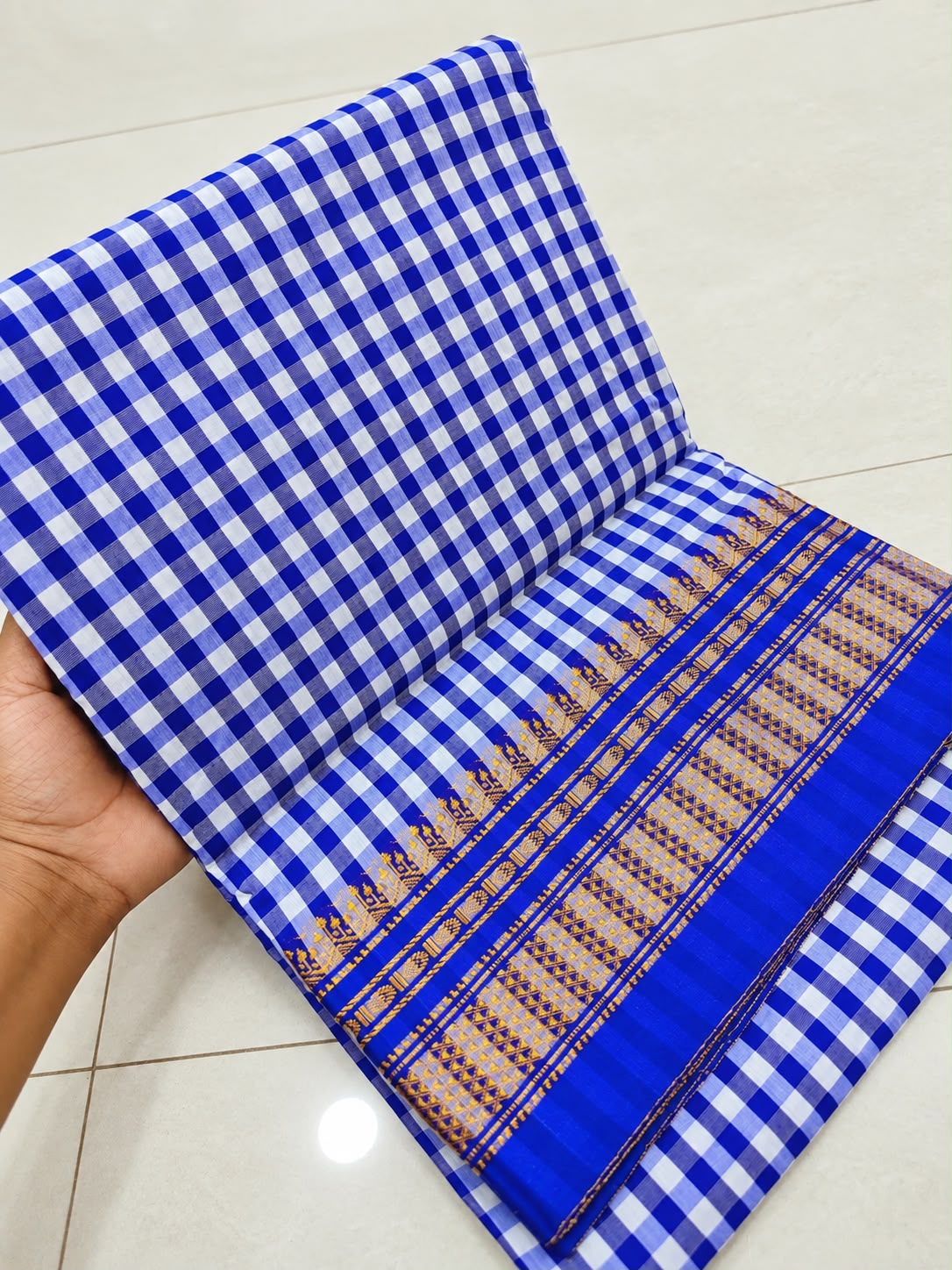 Ilkal Cotton Silk - Blue