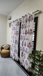 Hand block printed curtain_white floral4