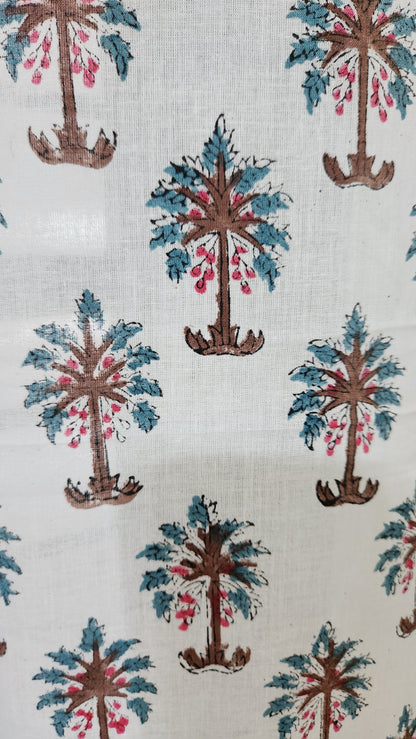 Hand block printed curtain_white6