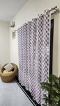 Hand block printed curtain_white8