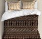 Cotton Printed bedsheet - GRASS print - Jumbo King size - Brown colour