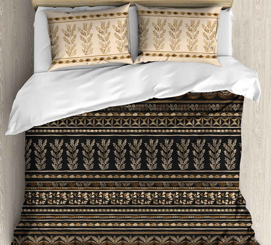 Cotton Printed bedsheet - GRASS print - Jumbo King size - Dark Grey colour