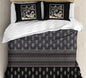 Cotton Printed bedsheet - PEACOCK print - Jumbo King size - Grey colour