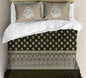 Cotton Printed bedsheet - FLOWER print - Jumbo King size - Green colour