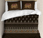 Cotton Printed bedsheet - ELEPHANT print - Jumbo King size - Brown colour