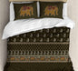 Cotton Printed bedsheet - ELEPHANT print - Jumbo King size - Green colour
