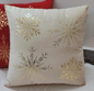 Velvet foil printed Cushion Cover - Cream colour3