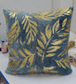 Velvet foil printed Cushion Cover - Blue colour2