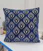 Velvet foil printed Cushion Cover - Blue colour6