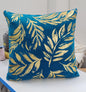 Velvet foil printed Cushion Cover - Blue colour9