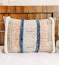 Tufted Bed Pillow Cover Blue