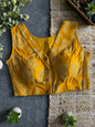 Comfort Fit Ajrakh Blouse - Yellow