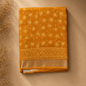 Linen saree - Yellow
