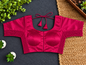 Gaji Silk Stretchable Blouse - Pink (36-40)