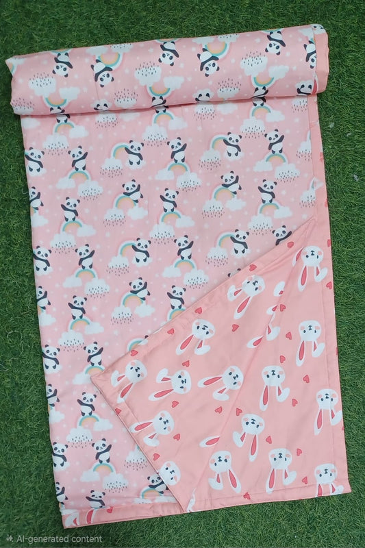 Kids Bedsheets_Pandas&Rabbits