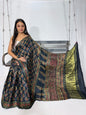 Modal Silk (green floral ajrakh)
