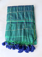 Khaadi Tissue with Sequin work(Peacock Green)