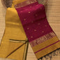 Maheshwari Silk - Yellow&Maroon