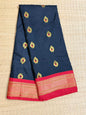 Paithani Silk saree (Meenakari) - Black&Red