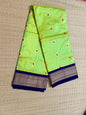 Paithani Silk saree (Meenakari) - Green&NavyBlue