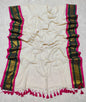 Mulcottonsaree - OffWhite&Green&Pink