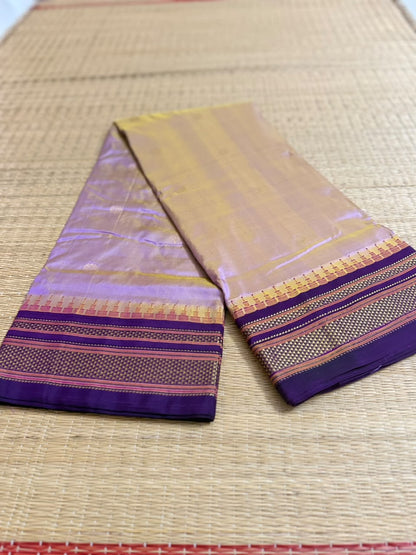 Ilkal Silk saree (Butta) - Lavender&Purple